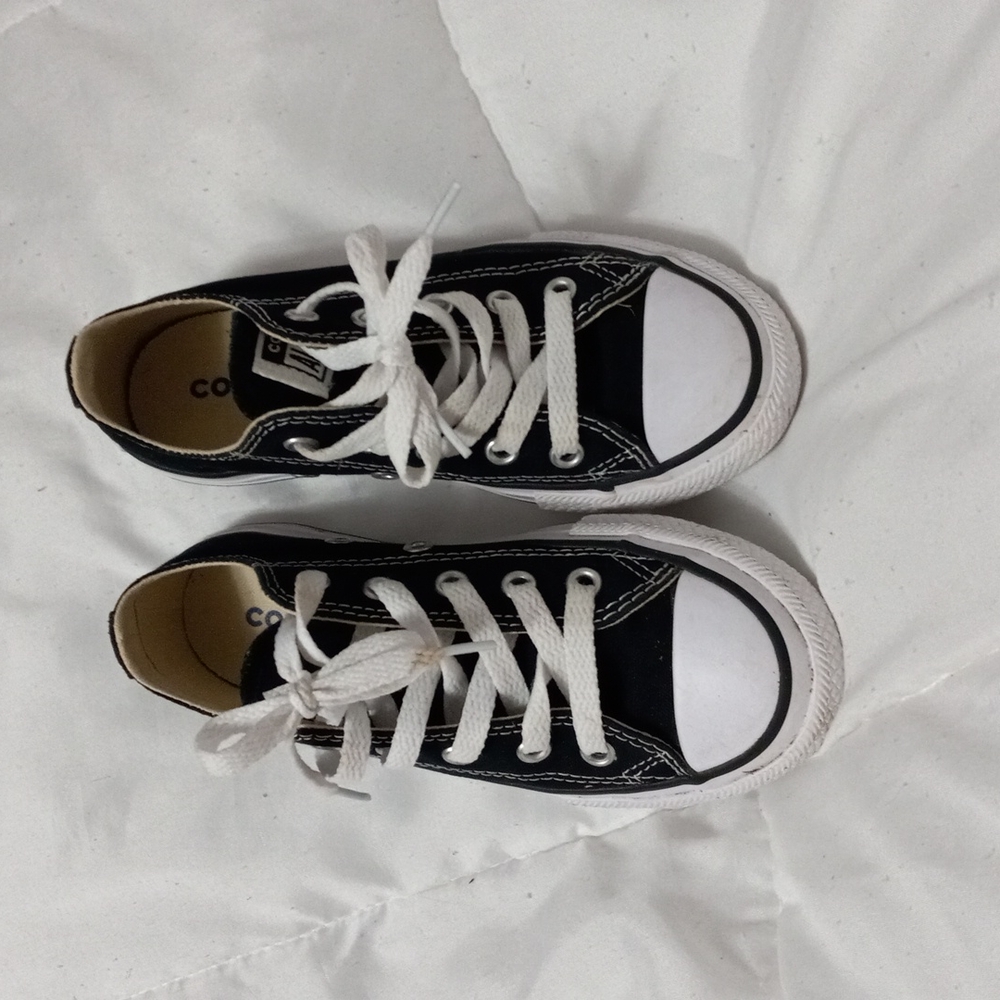 Black converse kids 12